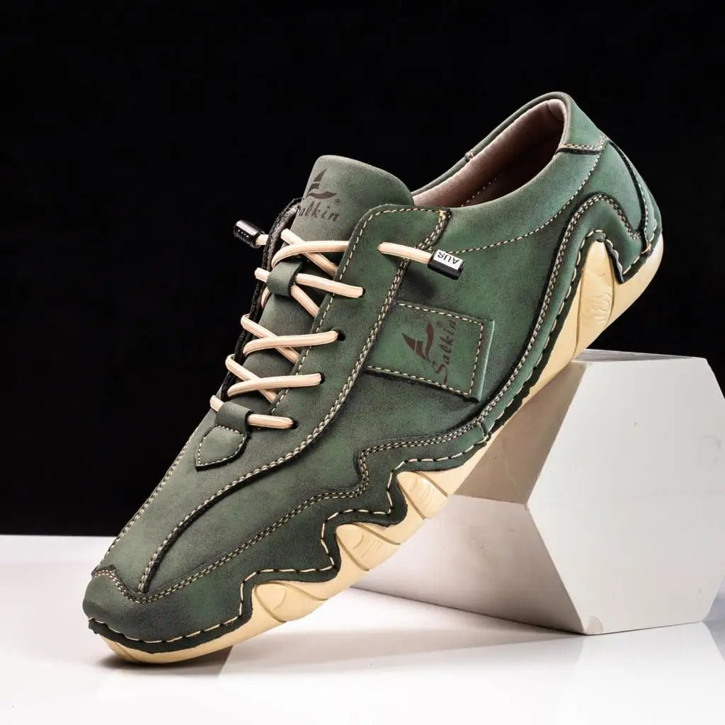 Liam | Stylish Handmade Leather Shoes with Unique Wavy Sole for Men 9