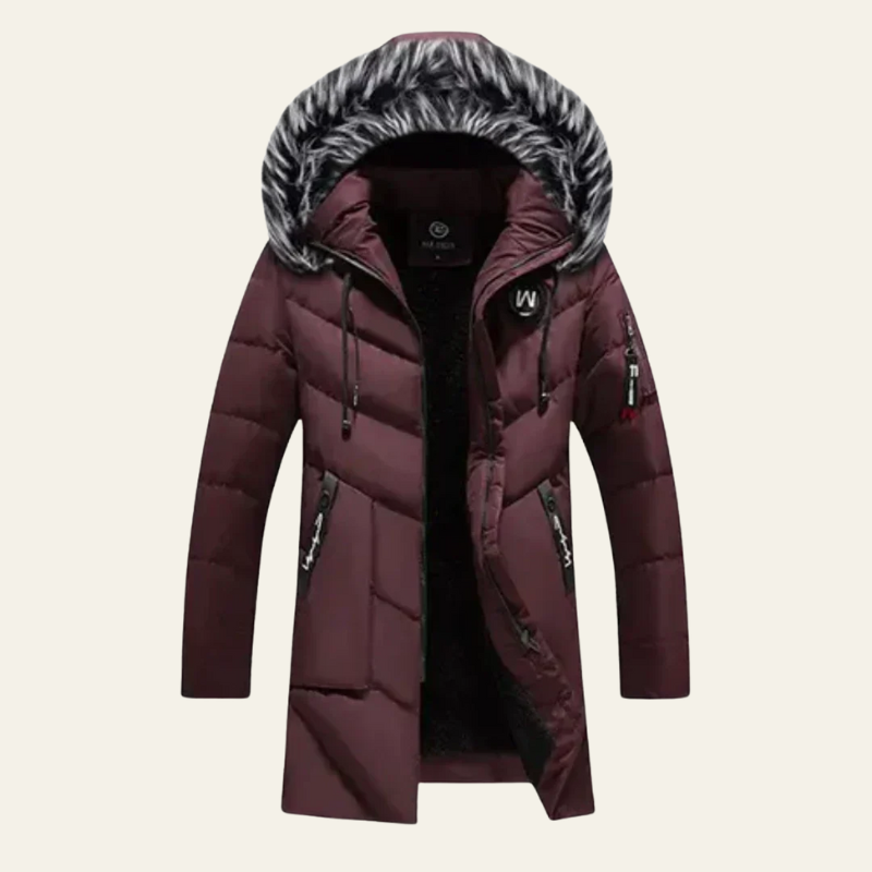 Liam | Stylish Hooded Puffer Parka for Men 0