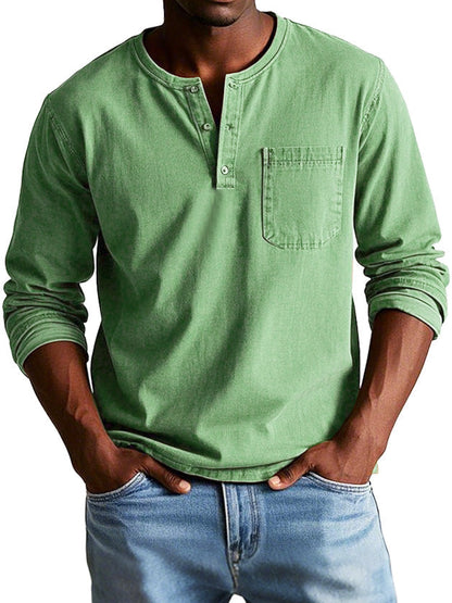 Liam | Stylish Men's Denim Shirt with Pocket for Everyday Wear 1