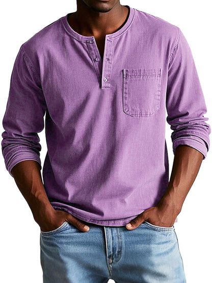 Liam | Stylish Men's Denim Shirt with Pocket for Everyday Wear 2