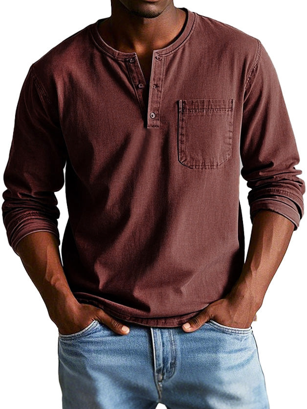 Liam | Stylish Men's Denim Shirt with Pocket for Everyday Wear 6