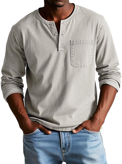 Liam | Stylish Men's Denim Shirt with Pocket for Everyday Wear 7