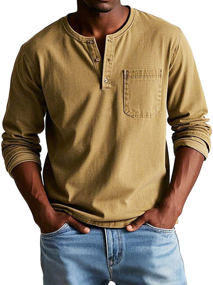 Liam | Stylish Men's Denim Shirt with Pocket for Everyday Wear 8