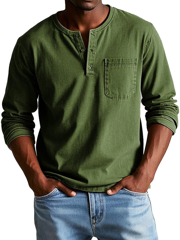 Liam | Stylish Men's Denim Shirt with Pocket for Everyday Wear 9