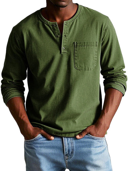 Liam | Stylish Men's Denim Shirt with Pocket for Everyday Wear 9
