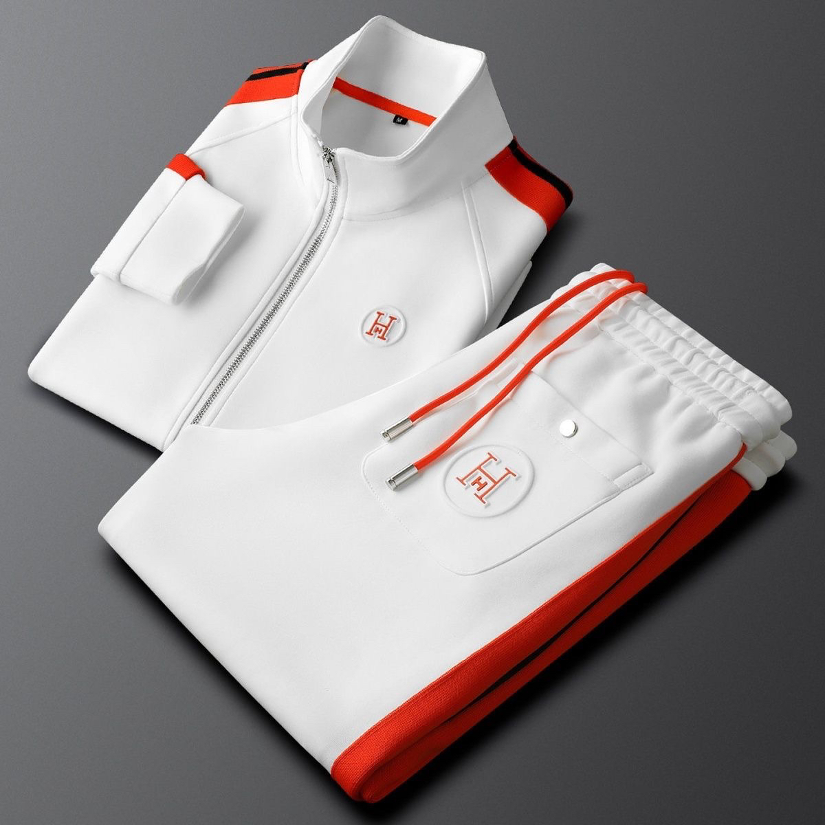 Liam | Stylish Men's Tracksuit Set with Contrast Stripes for Casual Wear 0