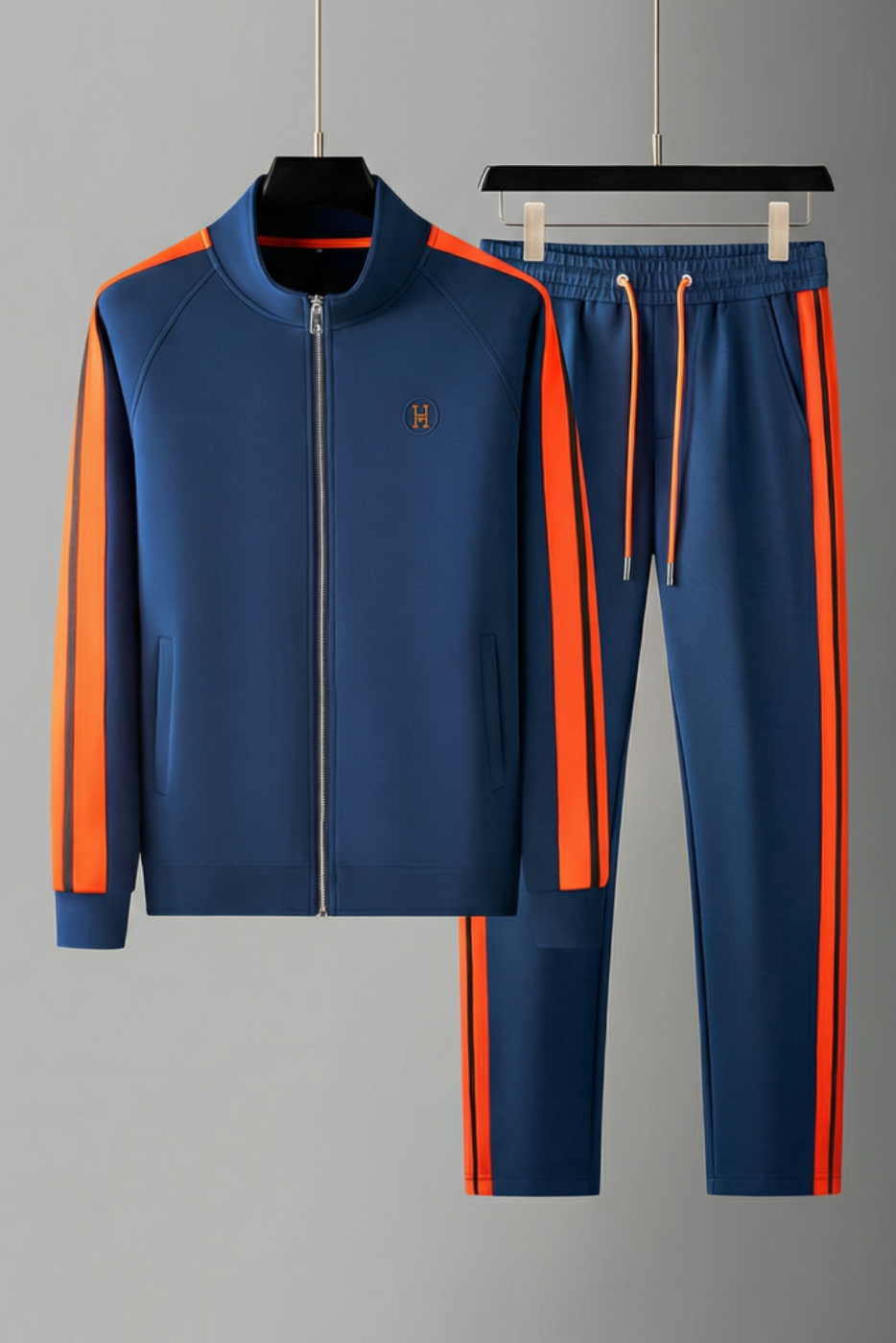 Liam | Stylish Men's Tracksuit Set with Contrast Stripes for Casual Wear 1