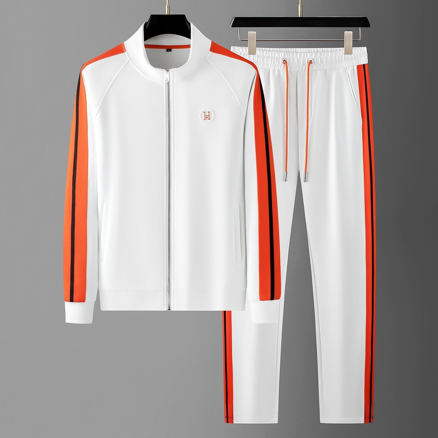 Liam | Stylish Men's Tracksuit Set with Contrast Stripes for Casual Wear 2
