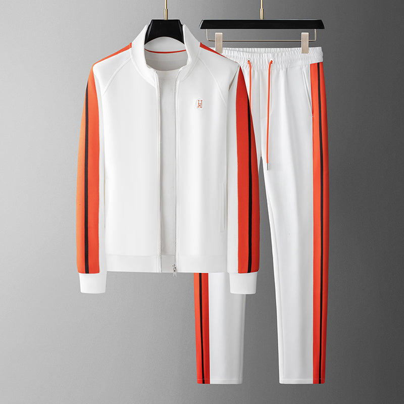 Liam | Stylish Men's Tracksuit Set with Contrast Stripes for Casual Wear 3