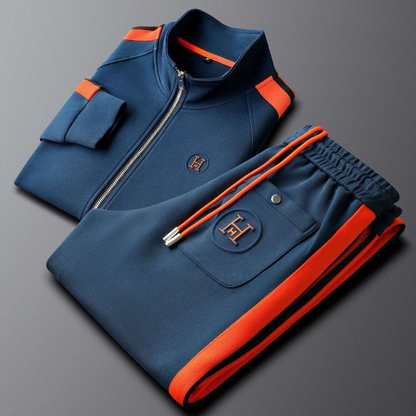 Liam | Stylish Men's Tracksuit Set with Contrast Stripes for Casual Wear 5