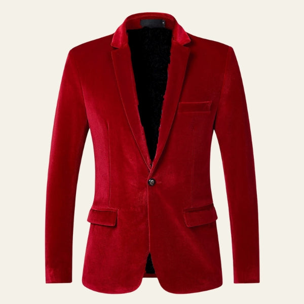 Liam | Stylish Men's Velvet Blazer Jacket for Casual and Formal Wear 1