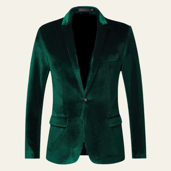Liam | Stylish Men's Velvet Blazer Jacket for Casual and Formal Wear 3