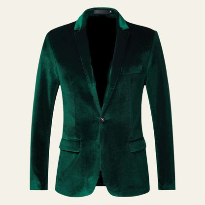 Liam | Stylish Men's Velvet Blazer Jacket for Casual and Formal Wear 3