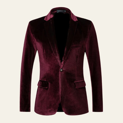 Liam | Stylish Men's Velvet Blazer Jacket for Casual and Formal Wear 4