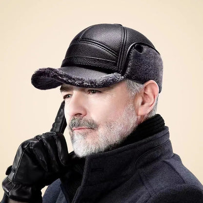 Liam | Stylish Padded Winter Cap with Fold-Down Ear Flaps for Men 0