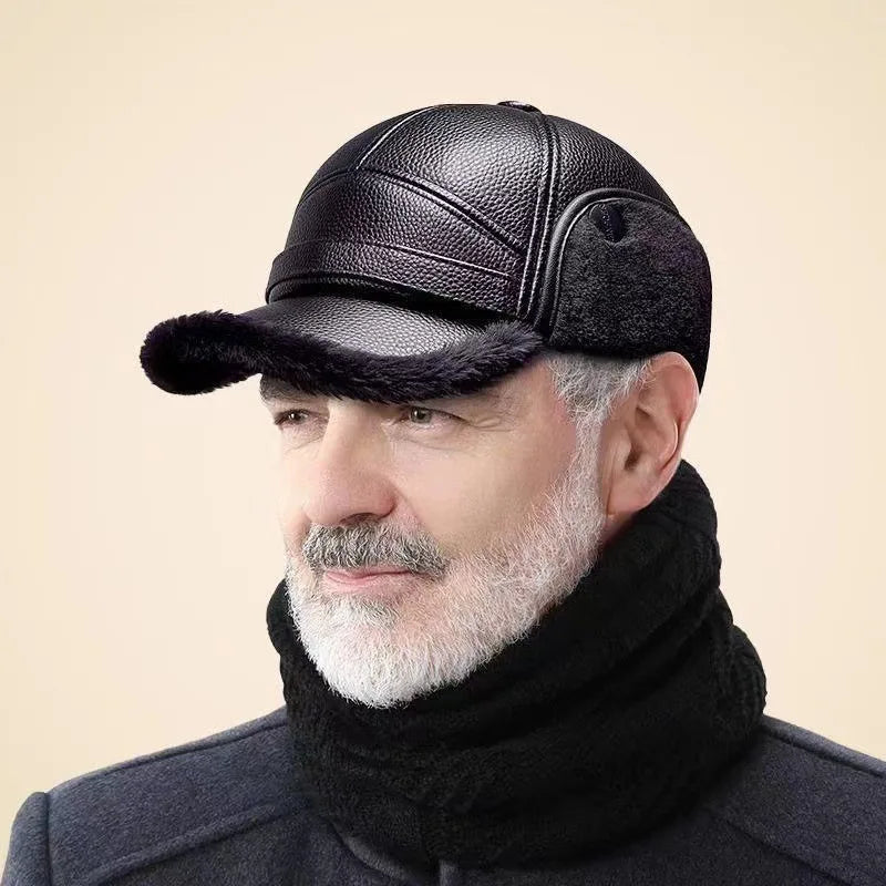Liam | Stylish Padded Winter Cap with Fold-Down Ear Flaps for Men 1