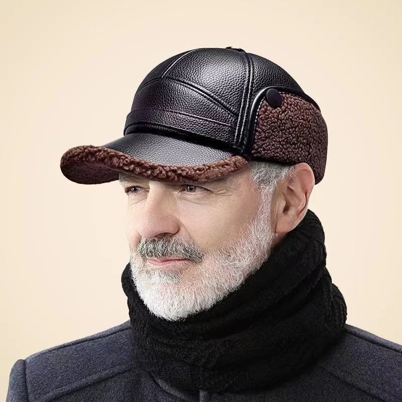 Liam | Stylish Padded Winter Cap with Fold-Down Ear Flaps for Men 2