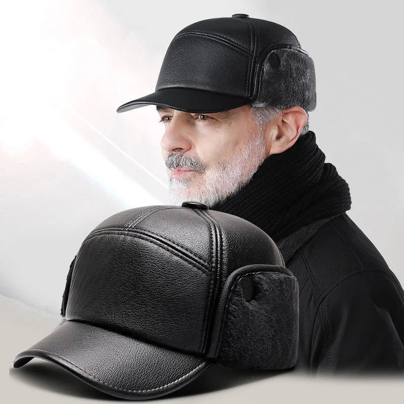Liam | Stylish Padded Winter Cap with Fold-Down Ear Flaps for Men 3