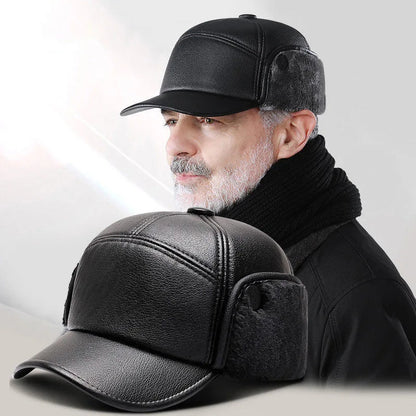 Liam | Stylish Padded Winter Cap with Fold-Down Ear Flaps for Men 3