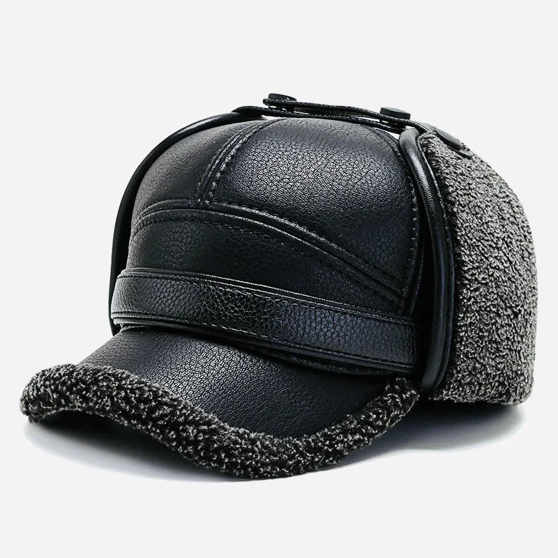 Liam | Stylish Padded Winter Cap with Fold-Down Ear Flaps for Men 4