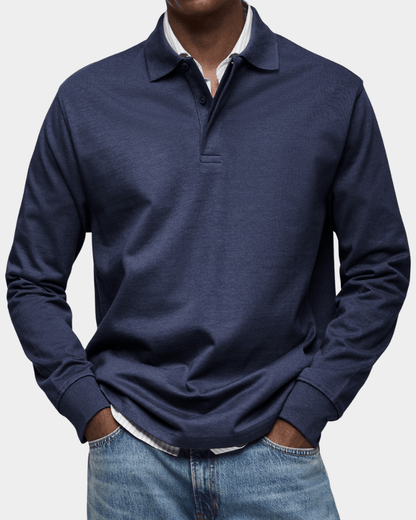 Liam | Stylish Textured Cotton Polo Shirt for Men - Perfect Golf Shirt 1
