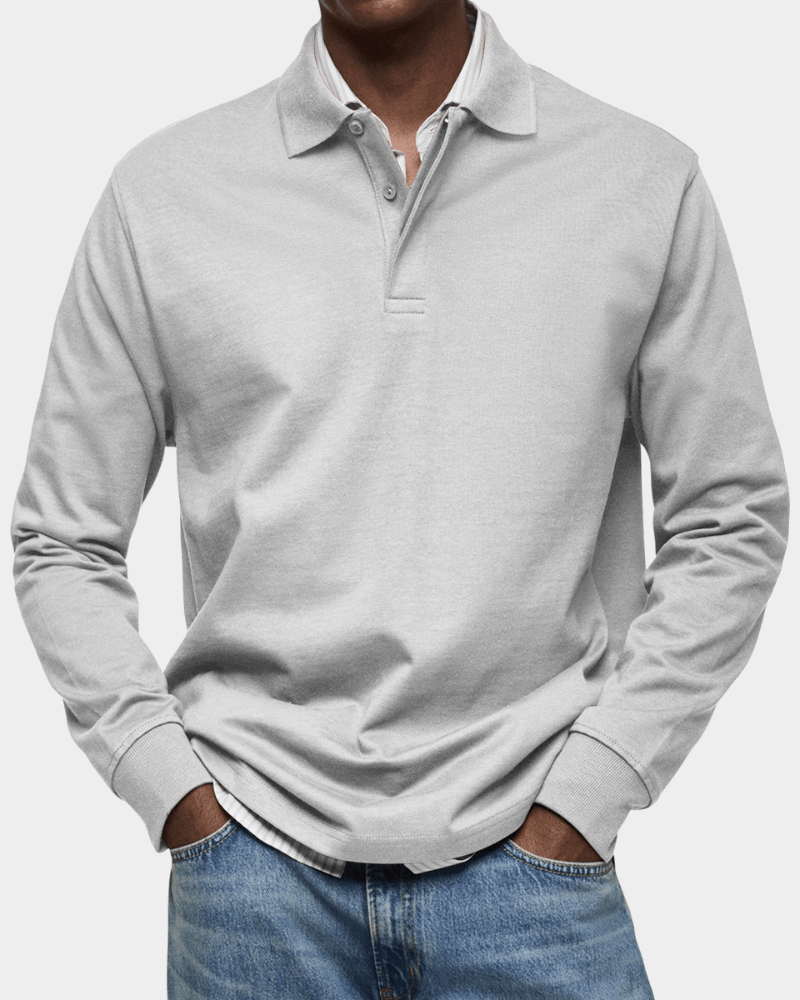 Liam | Stylish Textured Cotton Polo Shirt for Men - Perfect Golf Shirt 3