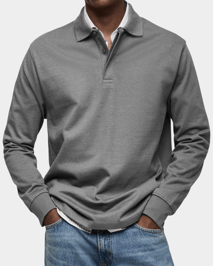 Liam | Stylish Textured Cotton Polo Shirt for Men - Perfect Golf Shirt 4