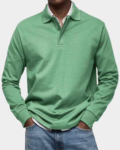 Liam | Stylish Textured Cotton Polo Shirt for Men - Perfect Golf Shirt 5