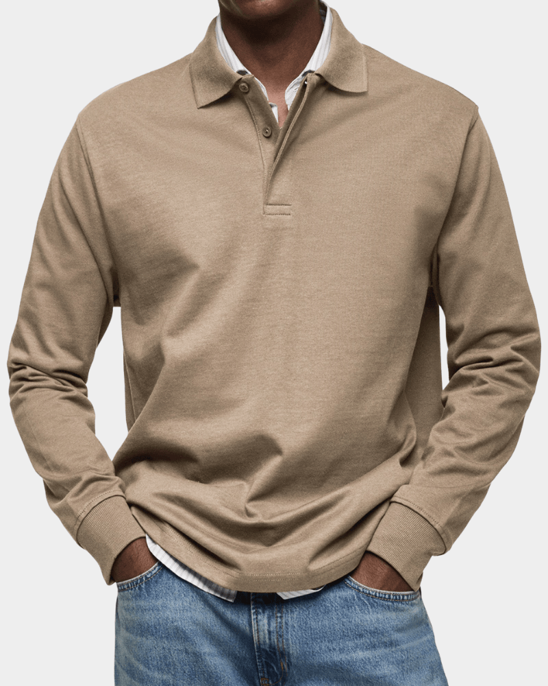 Liam | Stylish Textured Cotton Polo Shirt for Men - Perfect Golf Shirt 6