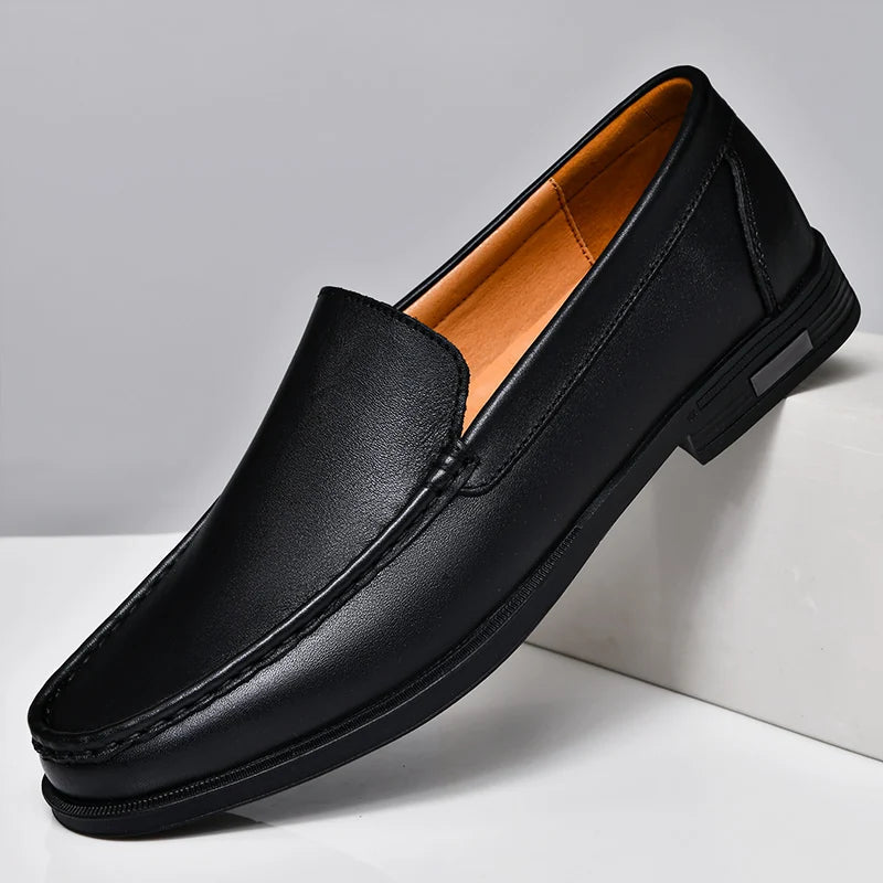 Liam | Timeless Genuine Leather Loafers for Men 0