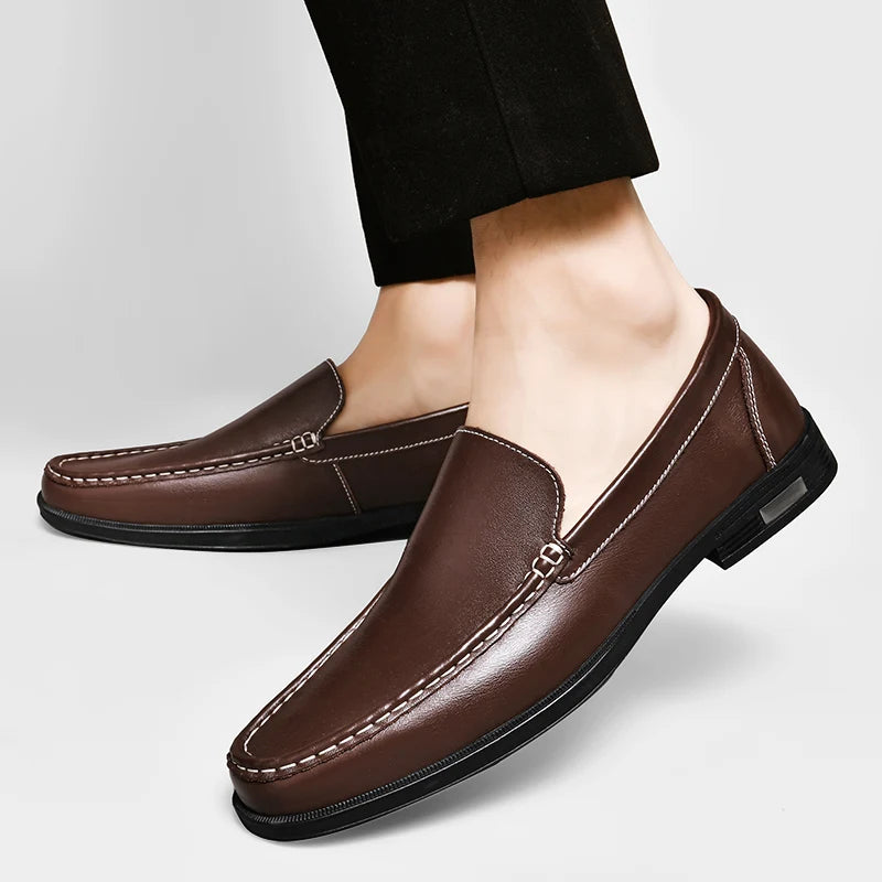 Liam | Timeless Genuine Leather Loafers for Men 8