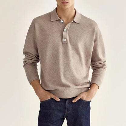 Levi | Stylish Half-Button Polo Shirt for Men