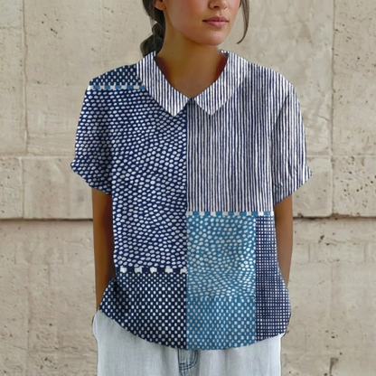 Diane | Trendy Women's Blouses with Stylish Patchwork