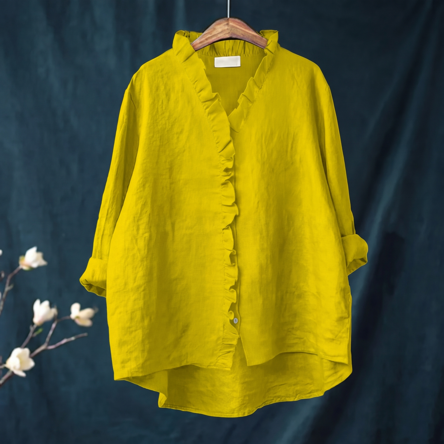 Leah | Stylish Women's Blouse with Ruffle Detail for Everyday Comfort